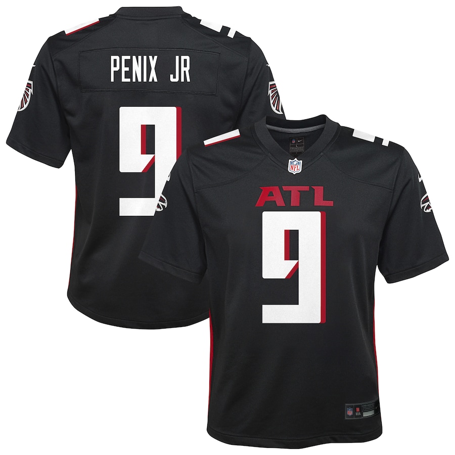 Youth Atlanta Falcons Michael Penix Jr. Nike Black Team Game Jersey - Jersey