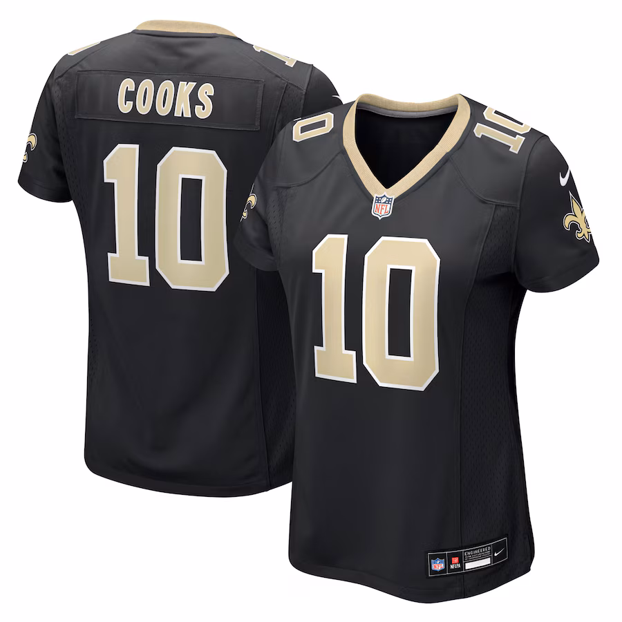 Women's New Orleans Saints Brandin Cooks Nike Black Team Game Jersey - Jersey