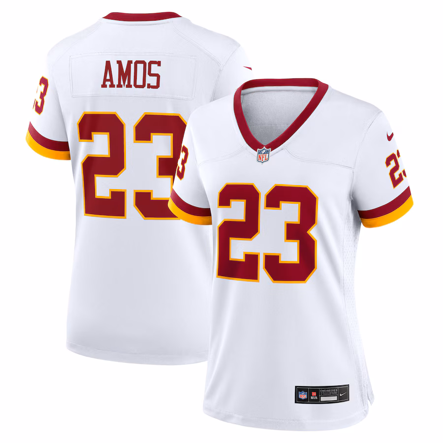 Women's Washington Commanders Trey Amos Nike White Game Super Bowl Era Jersey - Jersey