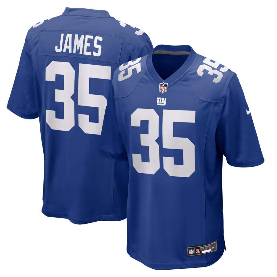 Men's New York Giants LaMareon James Nike Royal Team Game Jersey - Jersey