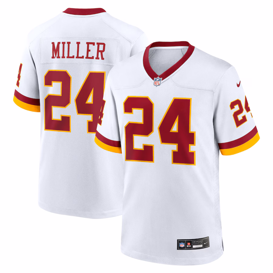 Men's Washington Commanders Von Miller Nike White Alternate 2 Super Bowl Era Game Jersey - Jersey