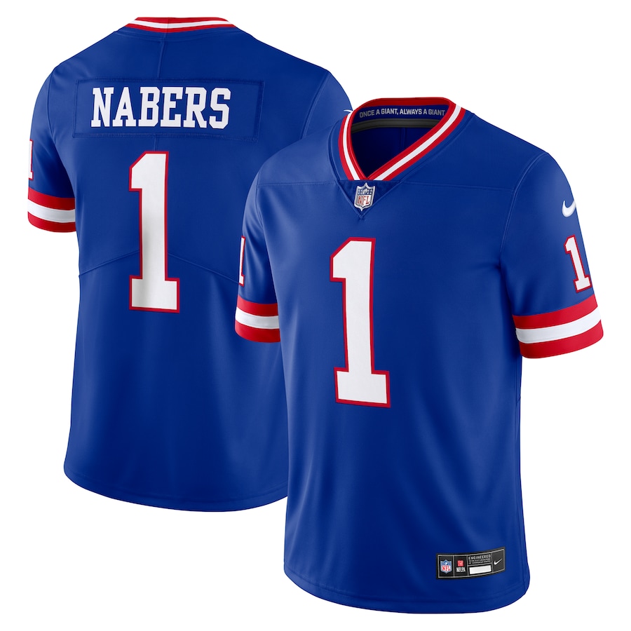 Men's New York Giants Malik Nabers Nike Royal Alternate 2 Legacy Vapor Untouchable Limited Jersey - Jersey