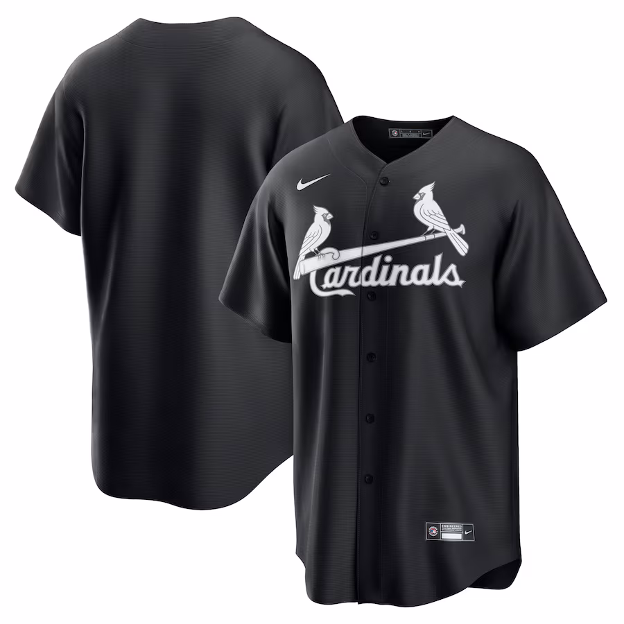 Men's St. Louis Cardinals Nike Black Replica Jersey - Jersey