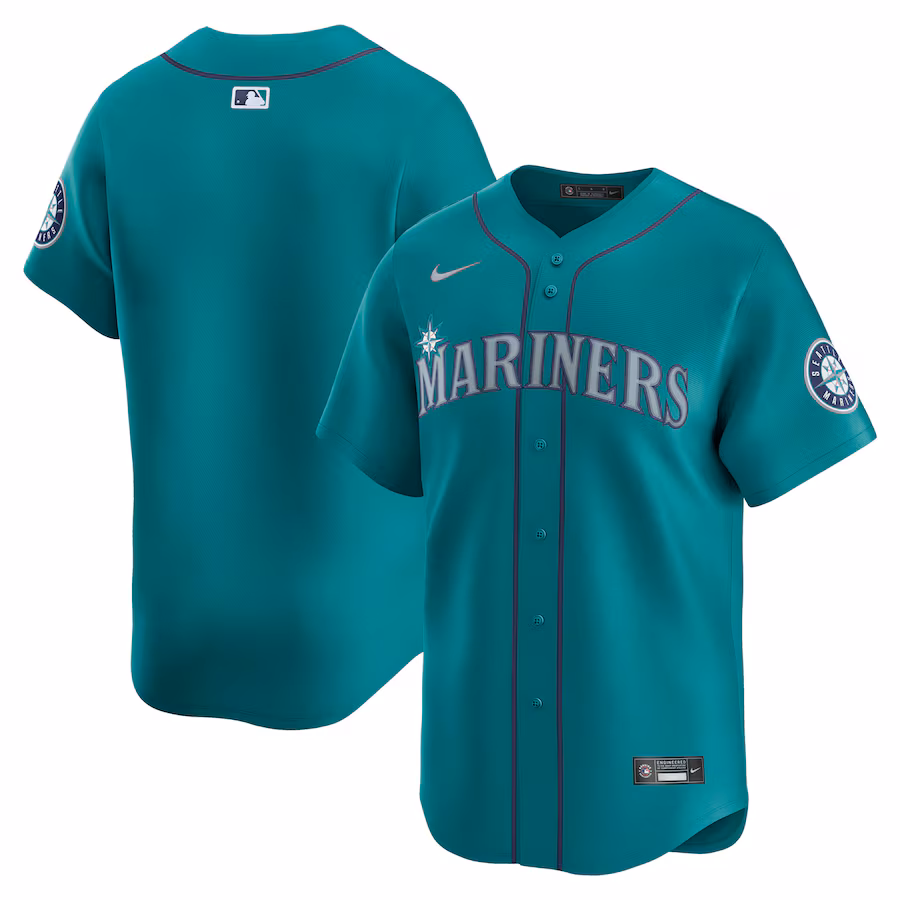 Men's Seattle Mariners Nike Teal Alternate Limited Jersey - Jersey