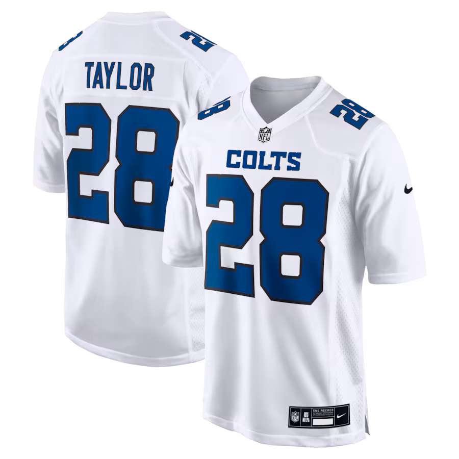 Men's Indianapolis Colts Jonathan Taylor Nike White Fashion Game Jersey - Jersey