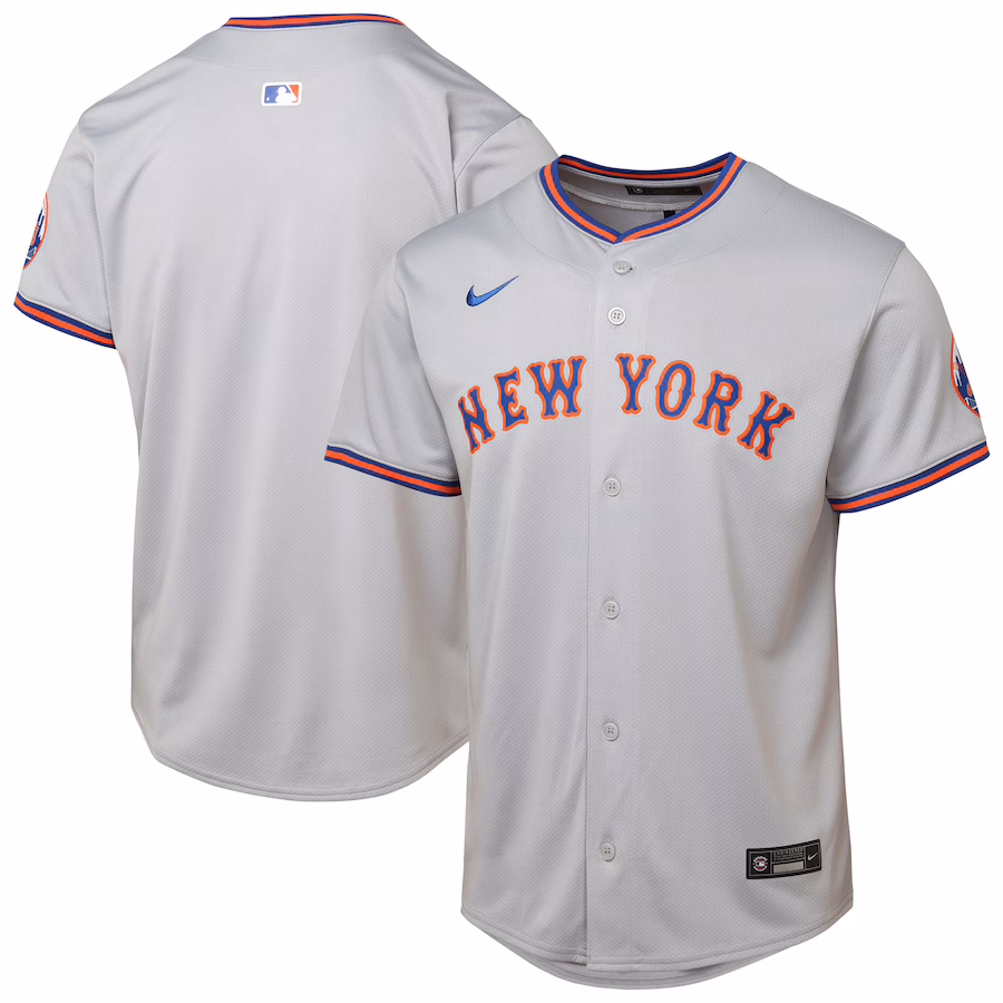 Youth New York Mets Gray Road Limited Jersey - Jersey