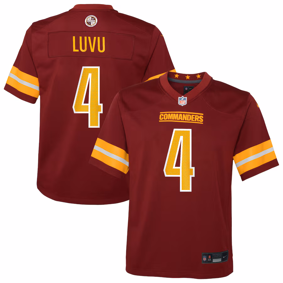 Youth Washington Commanders Frankie Luvu Nike Burgundy Team Game Jersey - Jersey