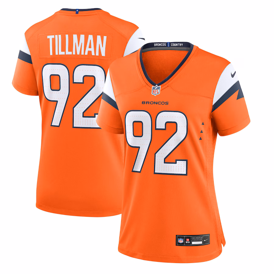 Women's Denver Broncos Dondrea Tillman Nike Orange Team Game Jersey - Jersey