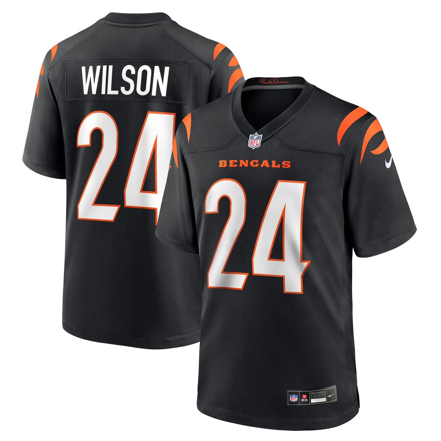 Men's Cincinnati Bengals Marco Wilson Nike Black Team Game Jersey - Jersey