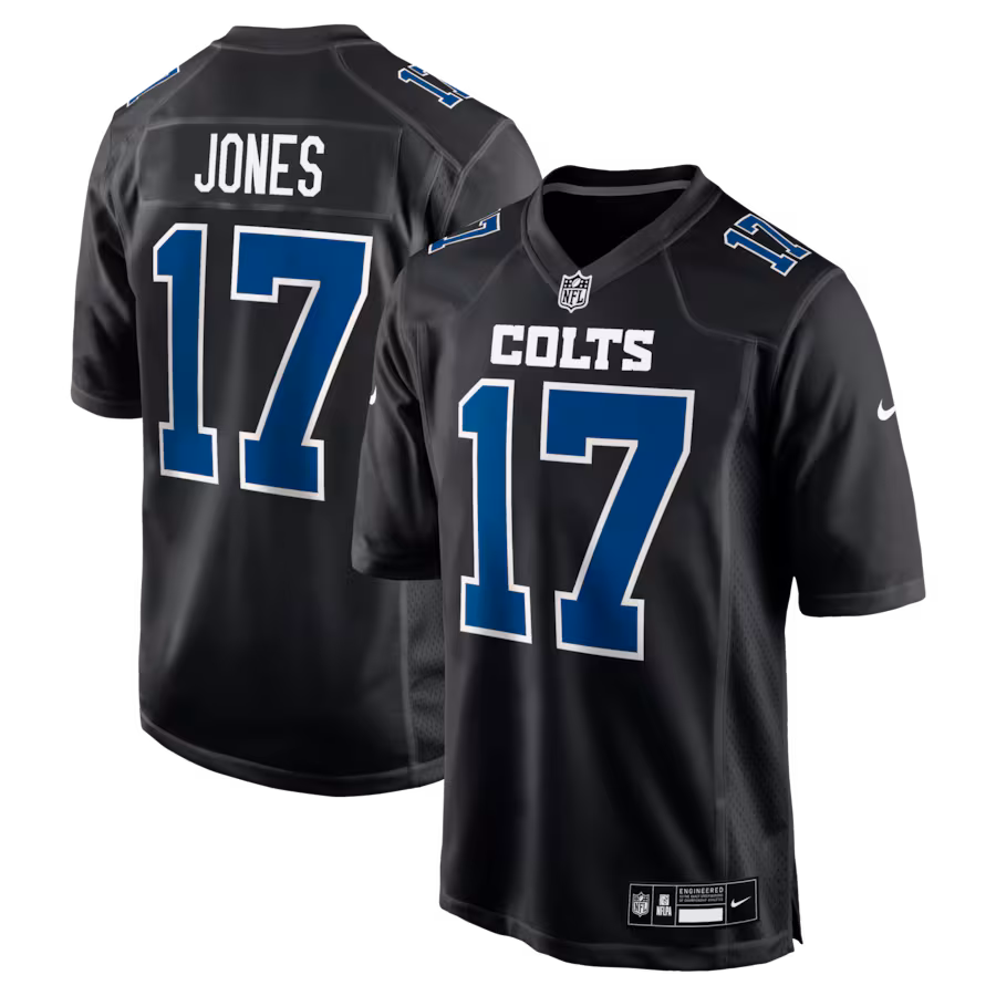 Men's Indianapolis Colts Daniel Jones Nike Black Fashion Game Jersey - Jersey