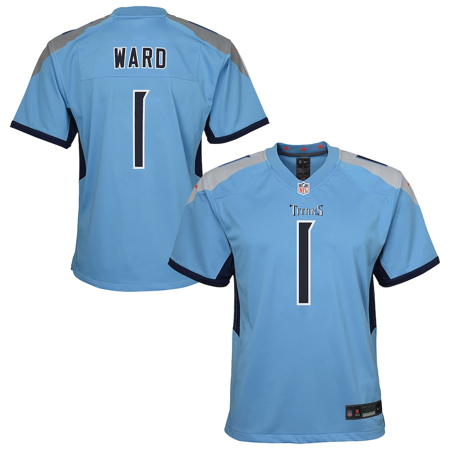 Youth Tennessee Titans Cameron Ward Nike Light Blue Team Game Jersey - Jersey