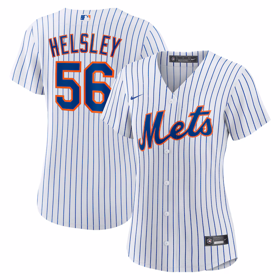 Women's New York Mets Ryan Helsley Nike White Home Replica Jersey - Jersey