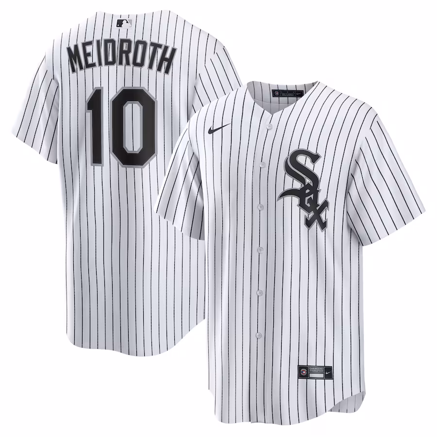 Men's Chicago White Sox Chase Meidroth Nike White Home Replica Jersey - Jersey