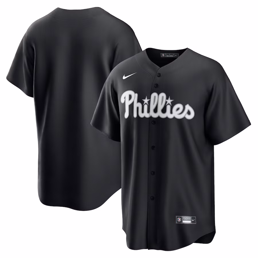Men's Philadelphia Phillies Nike Black Replica Jersey - Jersey
