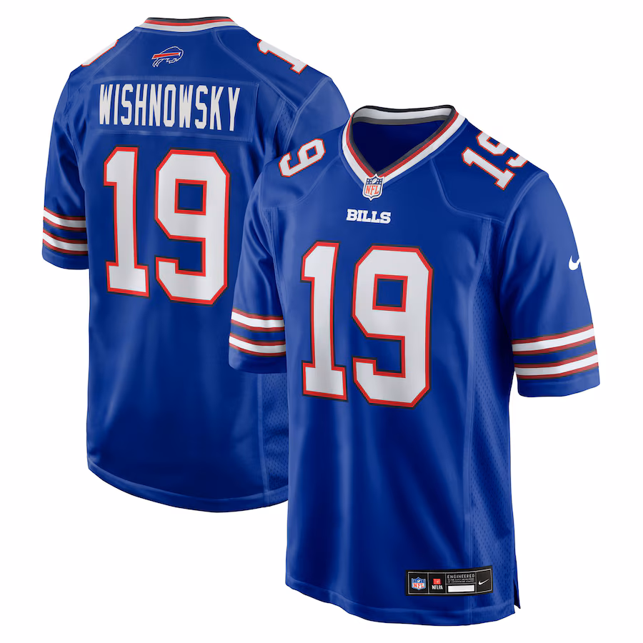 Men's Buffalo Bills Mitch Wishnowsky Nike Royal Team Game Jersey - Jersey