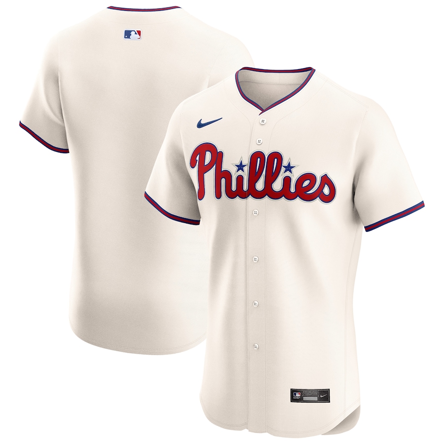 Men's Philadelphia Phillies Nike Cream Alternate Elite Jersey - Jersey