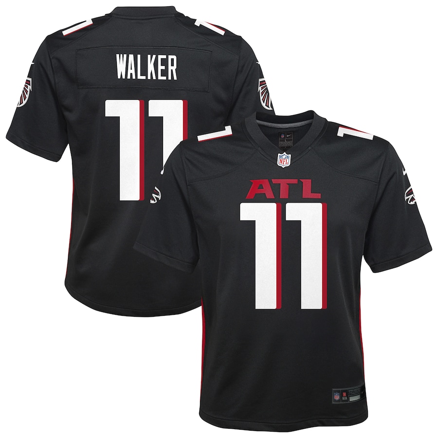 Youth Atlanta Falcons Jalon Walker Nike Black Team Game Jersey - Jersey