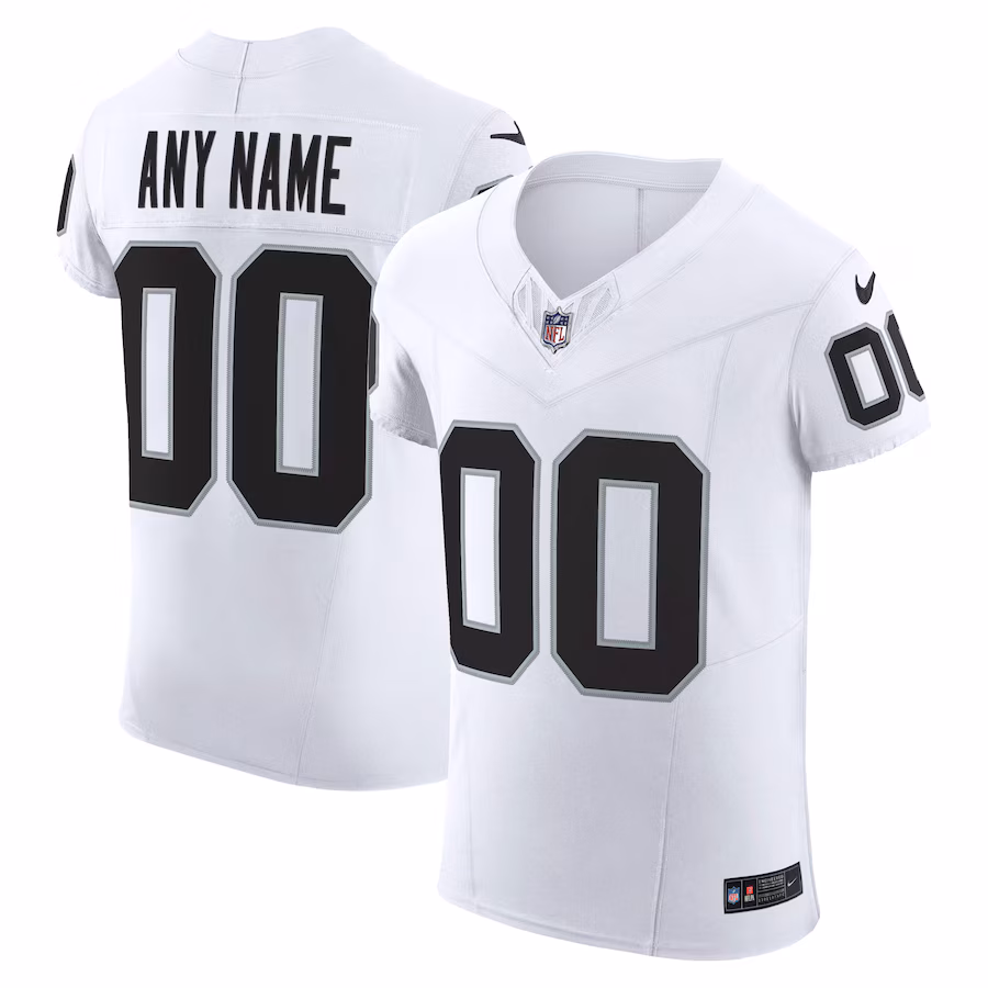 Men's Las Vegas Raiders Nike White Vapor F.U.S.E. Elite Custom Jersey - Jersey