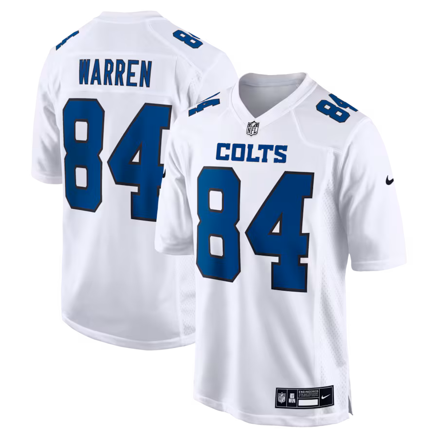 Men's Indianapolis Colts Tyler Warren Nike White Fashion Game Jersey - Jersey