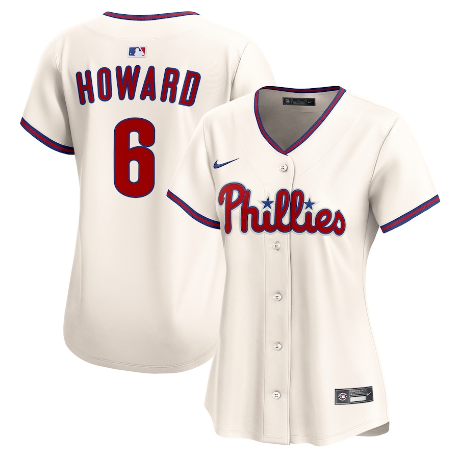 Women's Philadelphia Phillies Ryan Howard Nike Cream Alternate 2 Limited Jersey - Jersey