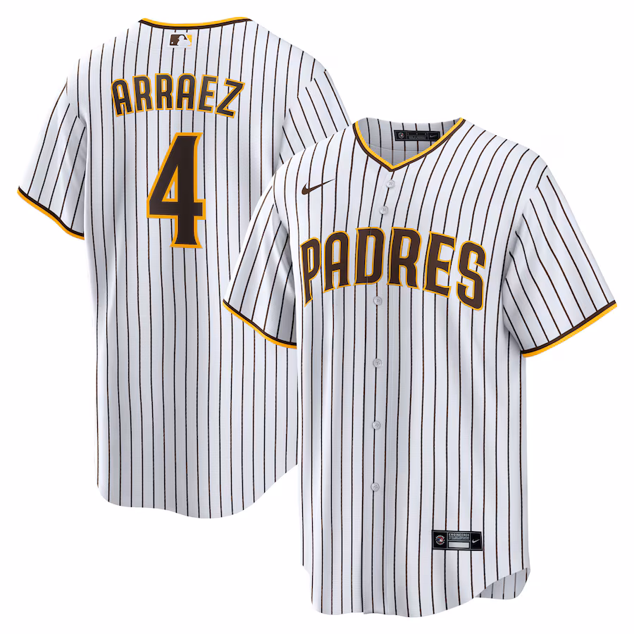 Youth San Diego Padres Luis Arraez Nike White Home Replica Jersey - Jersey