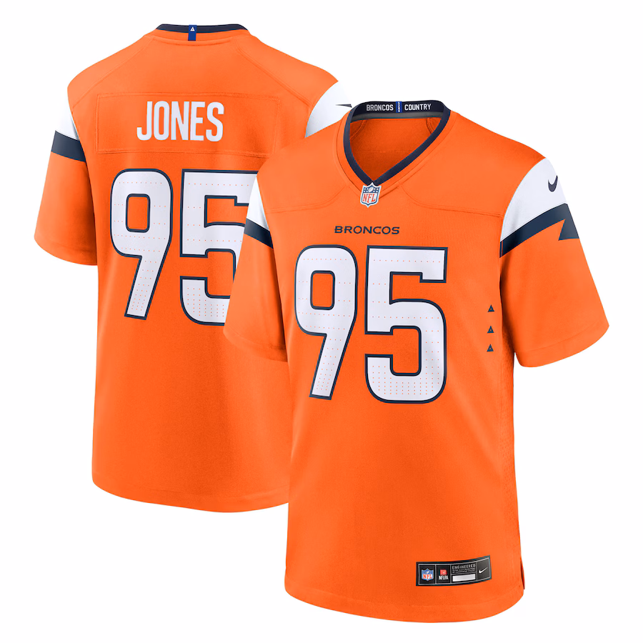 Men's Denver Broncos Sai'vion Jones Nike Orange Team Game Jersey - Jersey