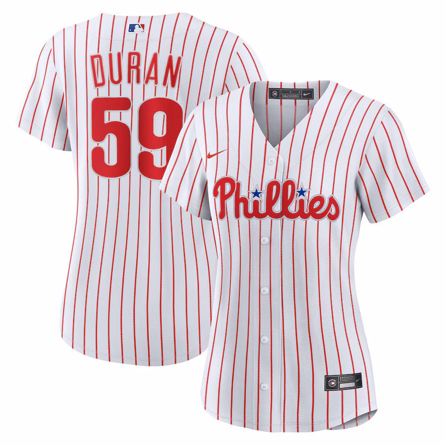 Women's Philadelphia Phillies Jhoan Duran Nike White Home Replica Jersey - Jersey