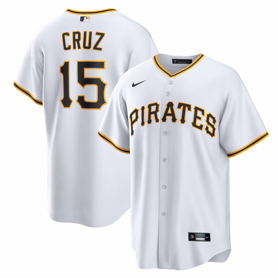 Youth Pittsburgh Pirates Oneil Cruz Nike White Home Replica Jersey - Jersey