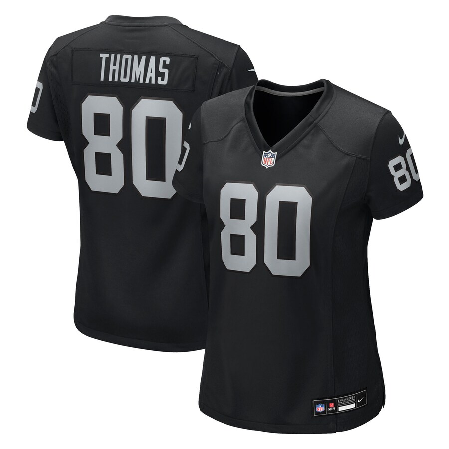 Women's Las Vegas Raiders Ian Thomas Nike Black Team Game Jersey - Jersey