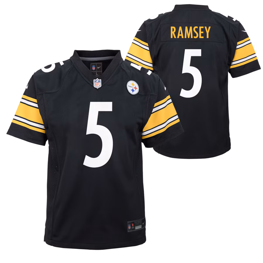 Youth Pittsburgh Steelers Jalen Ramsey Nike Black Team Game Jersey - Jersey