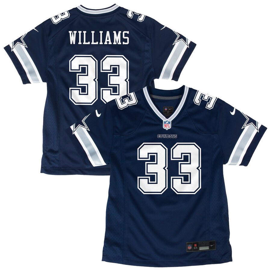 Youth Dallas Cowboys Javonte Williams Nike Navy Game Jersey - Jersey