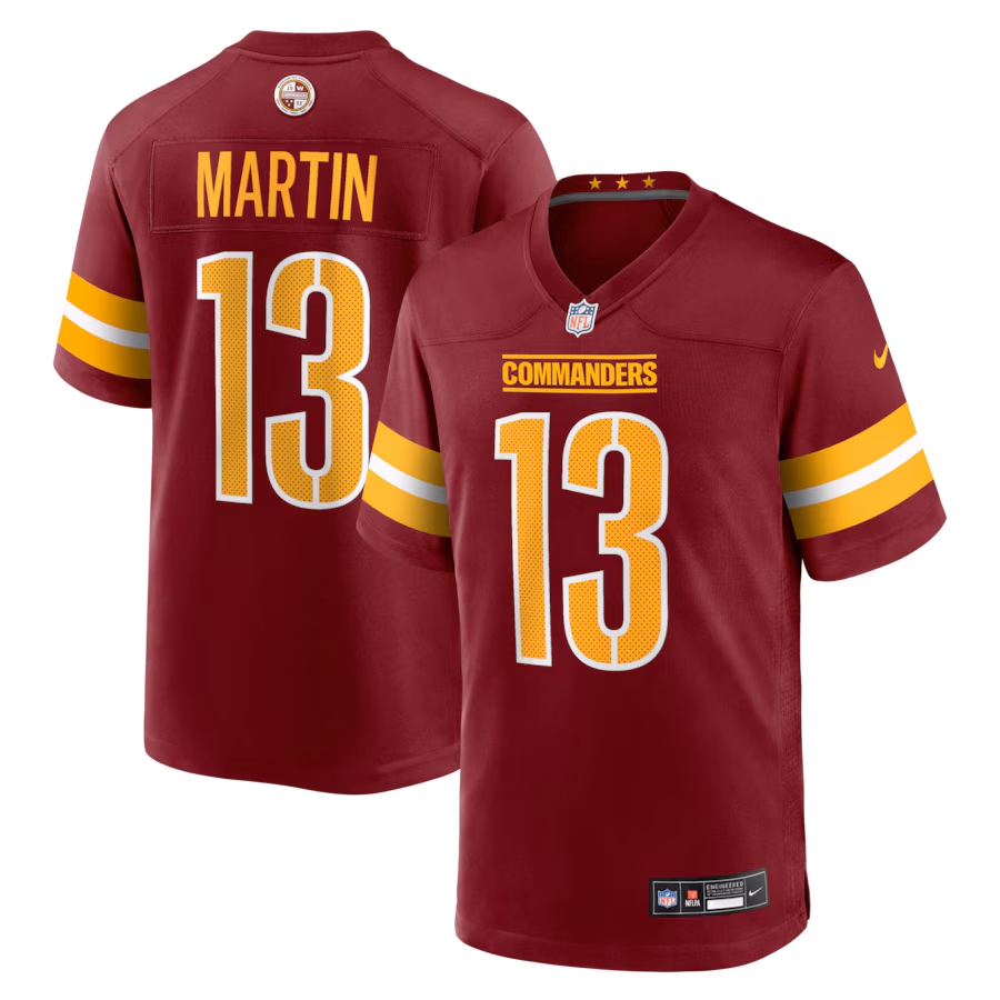 Men's Washington Commanders Tay Martin Nike Burgundy Team Game Jersey - Jersey