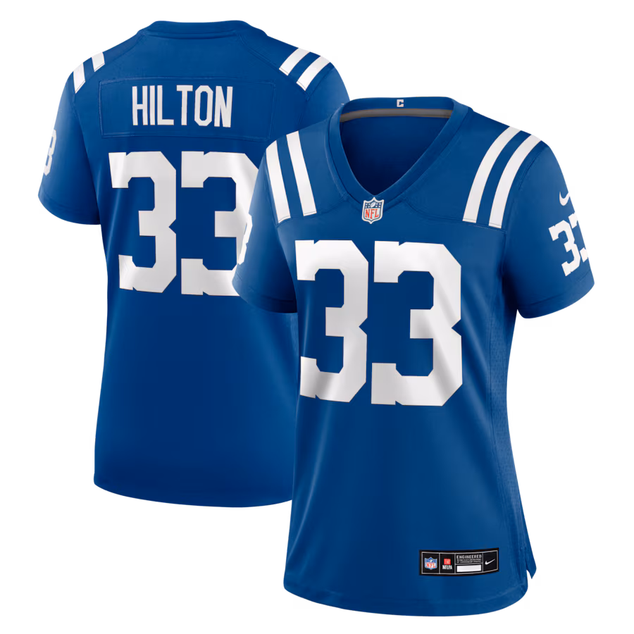 Women's Indianapolis Colts Mike Hilton Nike Royal Team Game Jersey - Jersey