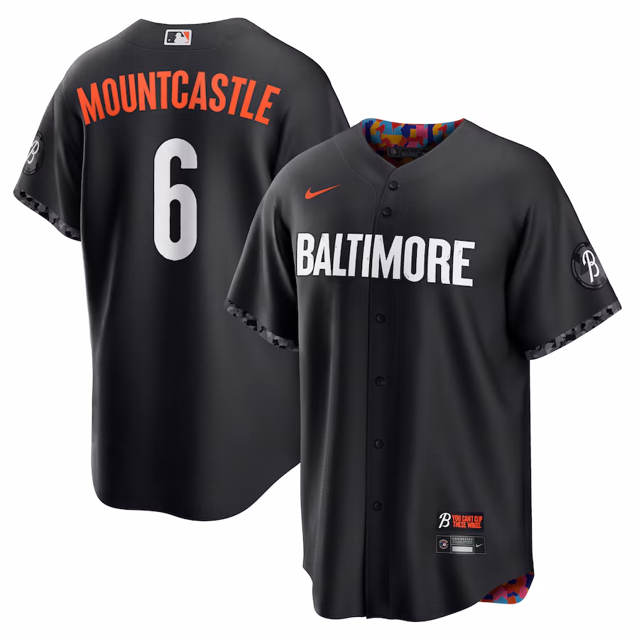 Men's Baltimore Orioles Ryan Mountcastle Nike Black City Connect Replica Player Jersey - Jersey