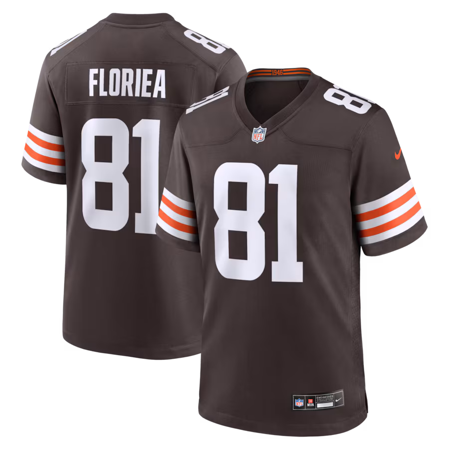 Men's Cleveland Browns Luke Floriea Nike Brown Team Game Jersey - Jersey