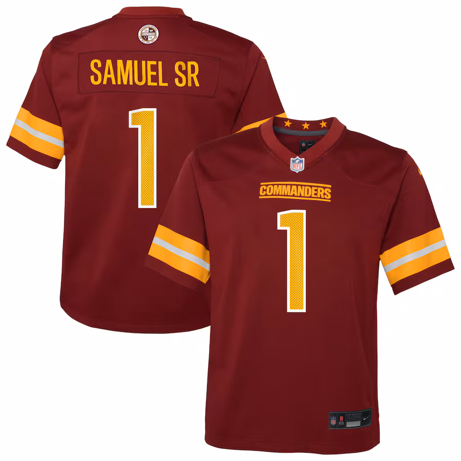 Youth Washington Commanders Deebo Samuel Sr Nike Burgundy Team Game Jersey - Jersey