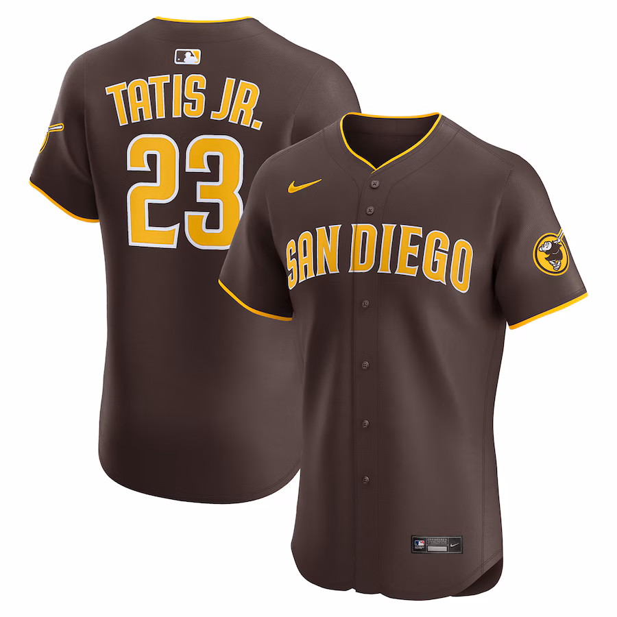 Men's San Diego Padres Fernando Tatis Jr. Nike Brown Road Elite Jersey - Jersey