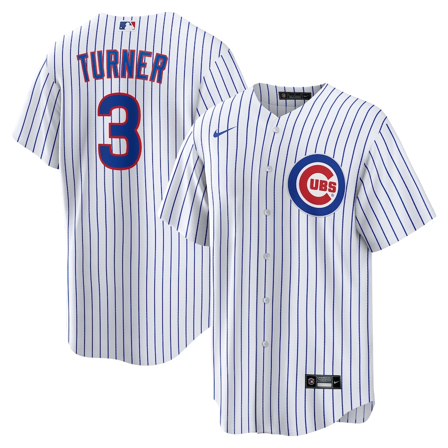 Men's Chicago Cubs Justin Turner Nike White Home Replica Jersey - Jersey