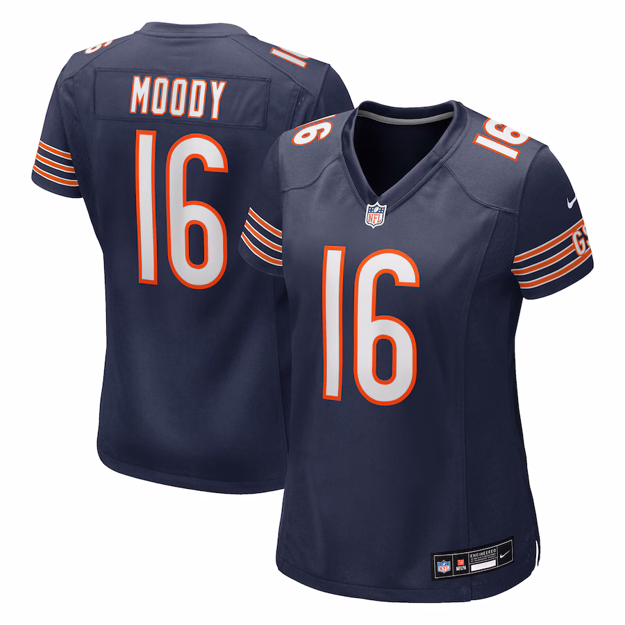 Women's Chicago Bears Jake Moody Nike Navy Team Game Jersey - Jersey