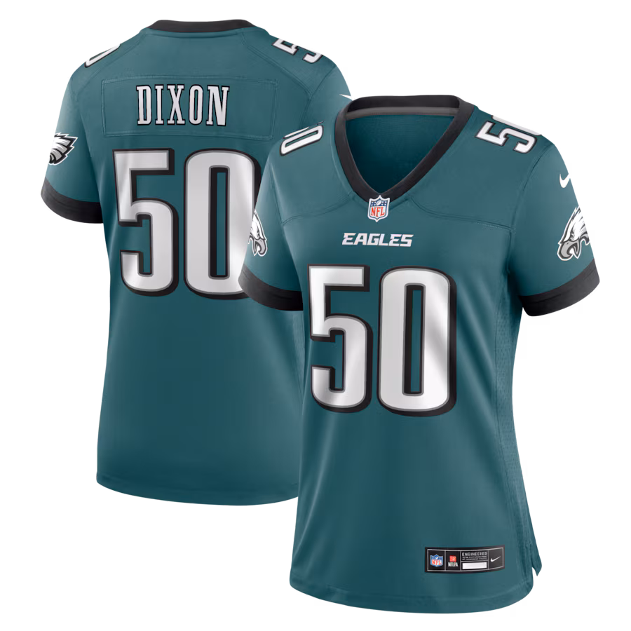 Women's Philadelphia Eagles Lance Dixon Nike Midnight Green Team Game Jersey - Jersey