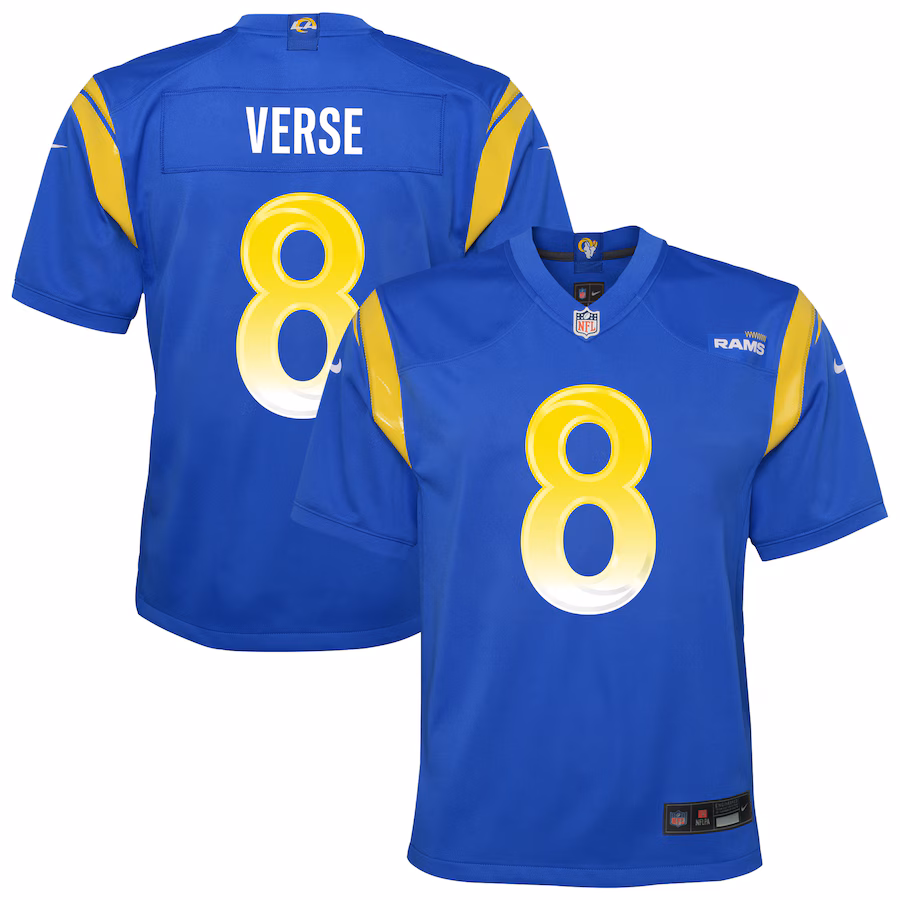 Youth Los Angeles Rams Jared Verse Nike Royal Team Game Jersey - Jersey