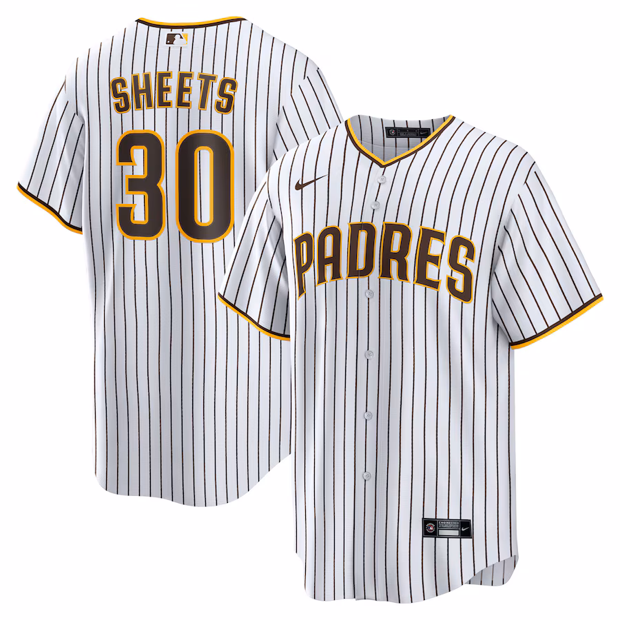 Youth San Diego Padres Gavin Sheets Nike White Home Replica Jersey - Jersey