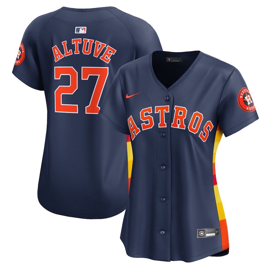 Women's Houston Astros Jose Altuve Nike Navy Alternate Limited Player Jersey - Jersey
