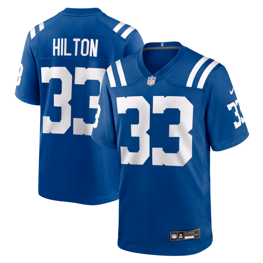 Men's Indianapolis Colts Mike Hilton Nike Royal Team Game Jersey - Jersey