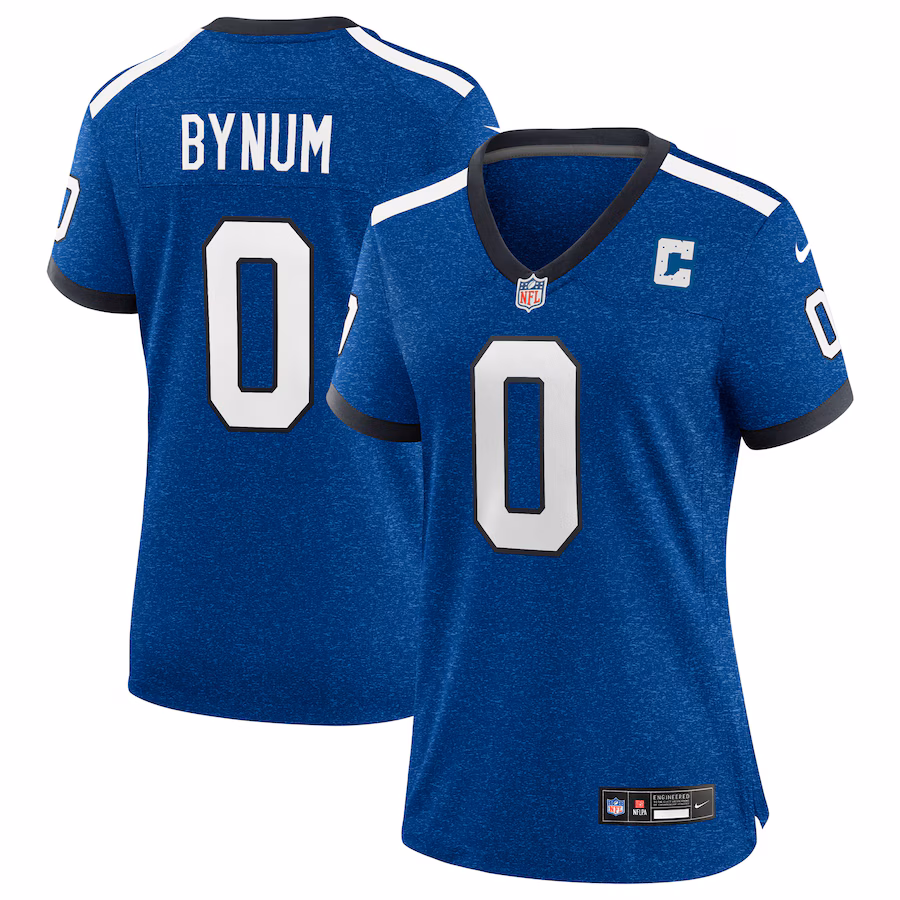 Women's Indianapolis Colts Camryn Bynum Nike Heather Royal Alternate 2 Indiana Nights Game Jersey - Jersey