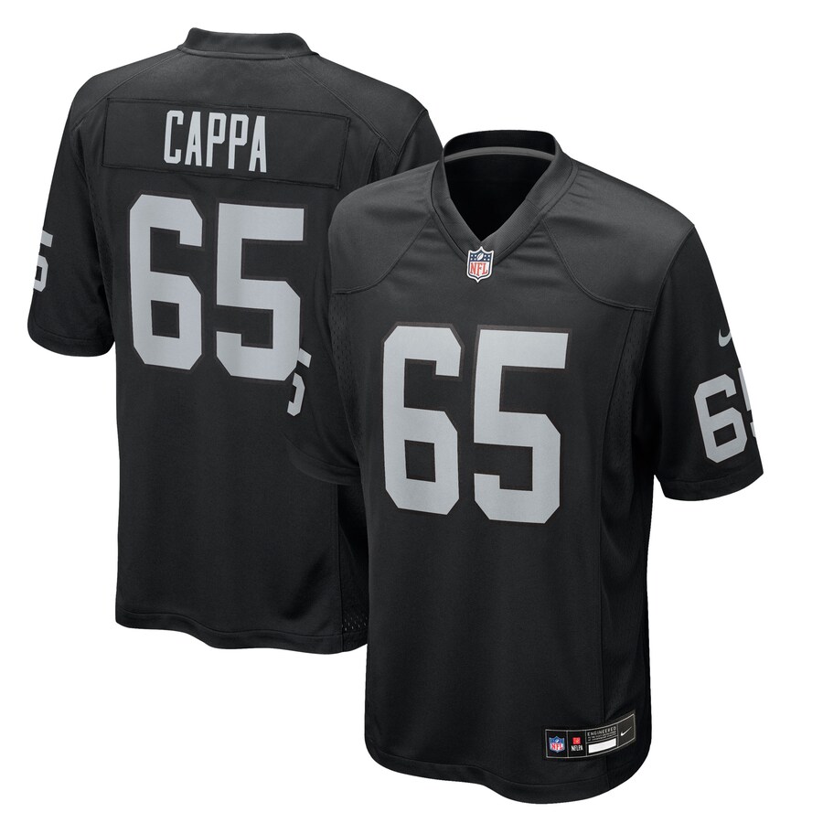 Men's Las Vegas Raiders Alex Cappa Nike Black Team Game Jersey - Jersey