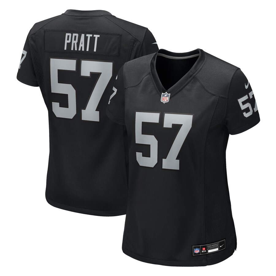 Women's Las Vegas Raiders Germaine Pratt Nike Black Team Game Jersey - Jersey