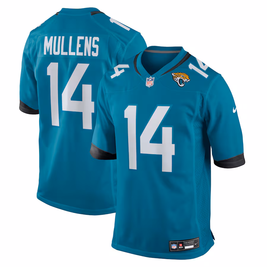 Men's Jacksonville Jaguars Nick Mullens Nike Teal Team Game Jersey - Jersey
