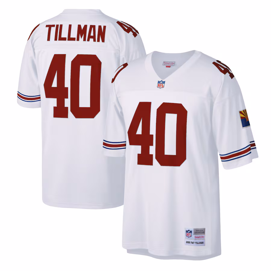 Men's Arizona Cardinals Pat Tillman Mitchell & Ness White Legacy Replica Jersey - Jersey