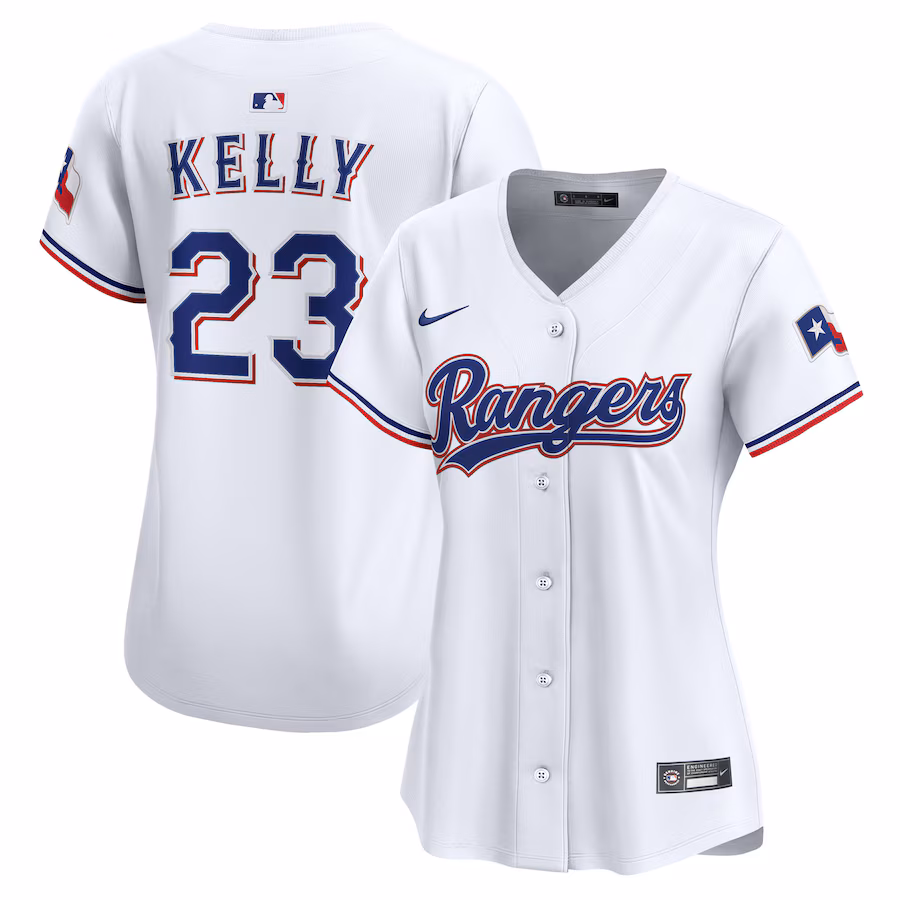 Women's Texas Rangers Merrill Kelly Nike White Home Limited Player Jersey - Jersey